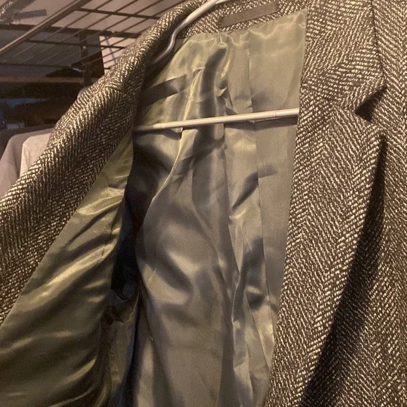 Mens wool long coat - Picture 3 of 4